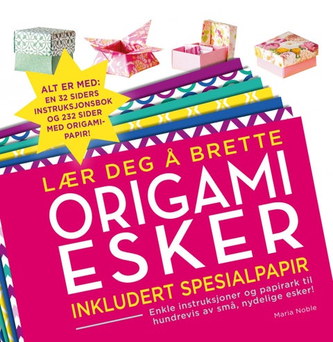 Lær deg å brette origamiesker - inkludert spesialpapir
