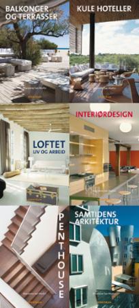 Design-pakke - arkitektur og design inne og utendørs til inspirasjon : 6 titler
