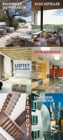 Design-pakke - arkitektur og design inne og utendørs til inspirasjon : 6 titler