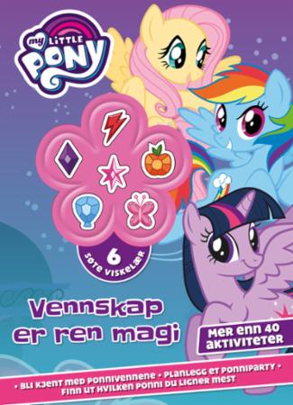 Vennskap er ren magi. My Little Pony. Aktivitetsbok med 6 søte viskelær - My Little Pony