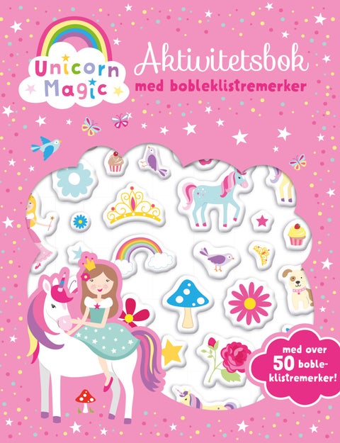 Unicorn Magic - aktivitetsbok med bobleklistremerker