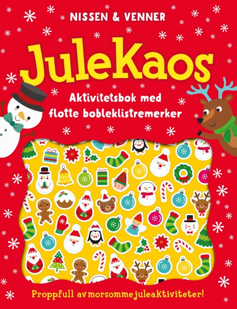 Julekaos - nissen & venner : aktivitetsbok med bobleklistremerker