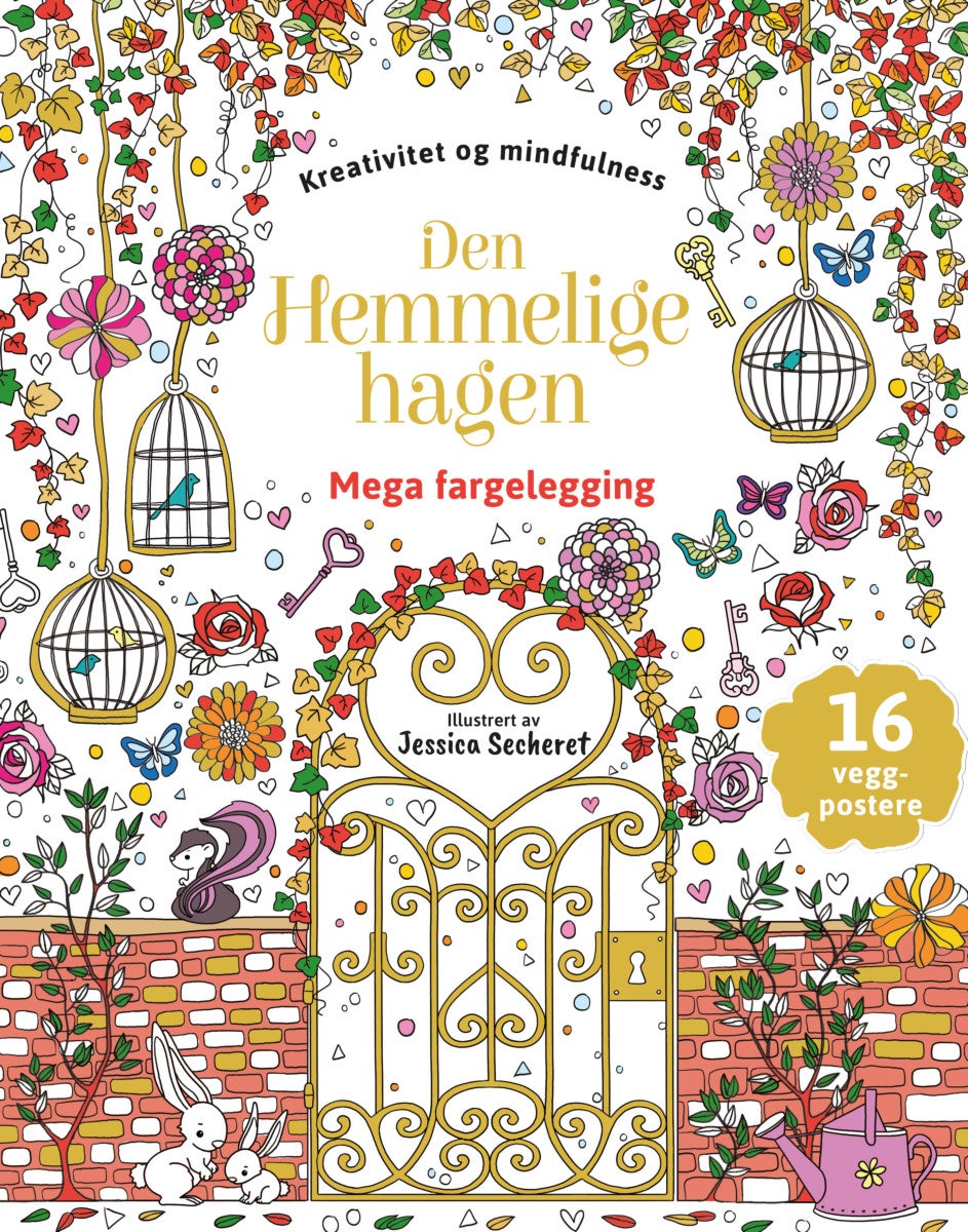 Den hemmelige hagen - mega fargelegging