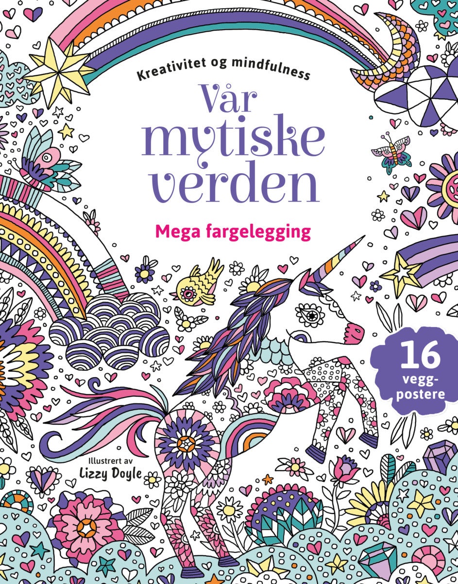 Vår mytiske verden - mega fargelegging