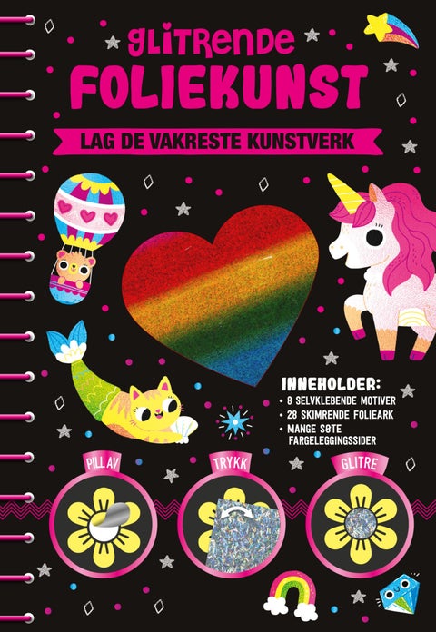 Glitrende foliekunst. Lag de vakreste kunstverk - lag de vakreste kunstverk