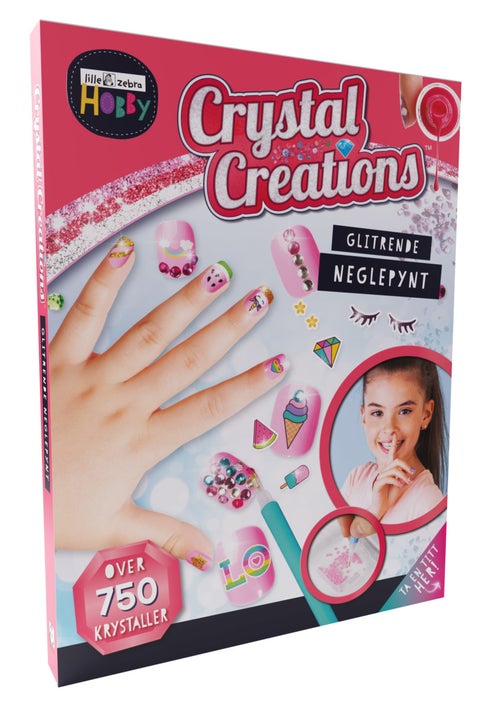 Glitrende neglpynt - crystal creations