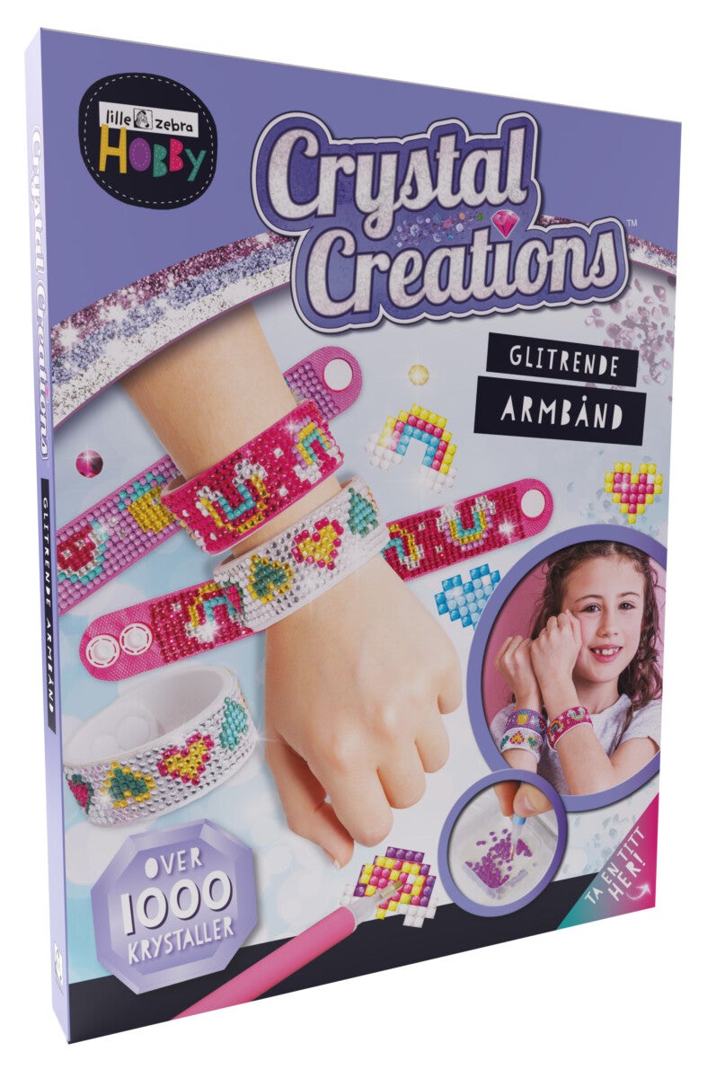 Glitrende armbånd. Crystal Creations - crystal creations