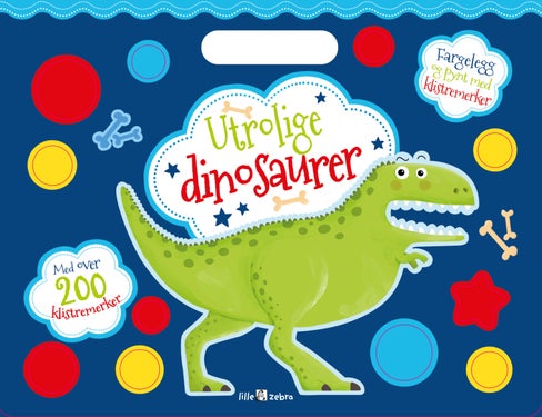 Utrolige dinosaurer. Fargelegg og pynt med klistremerker - fargelegg og pynt med klistremerker