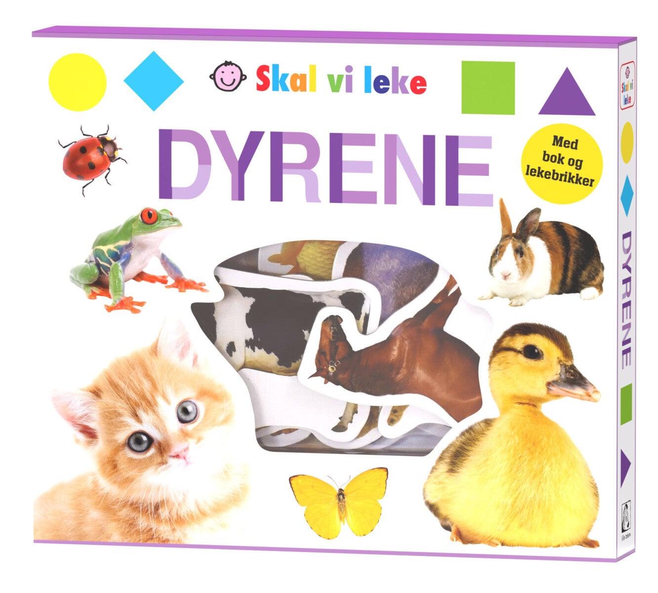 Dyrene - skal vi leke : med bok og lekebrikker