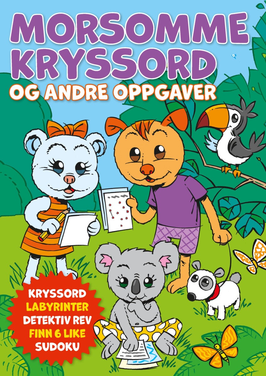 Morsomme kryssord og andre oppgaver