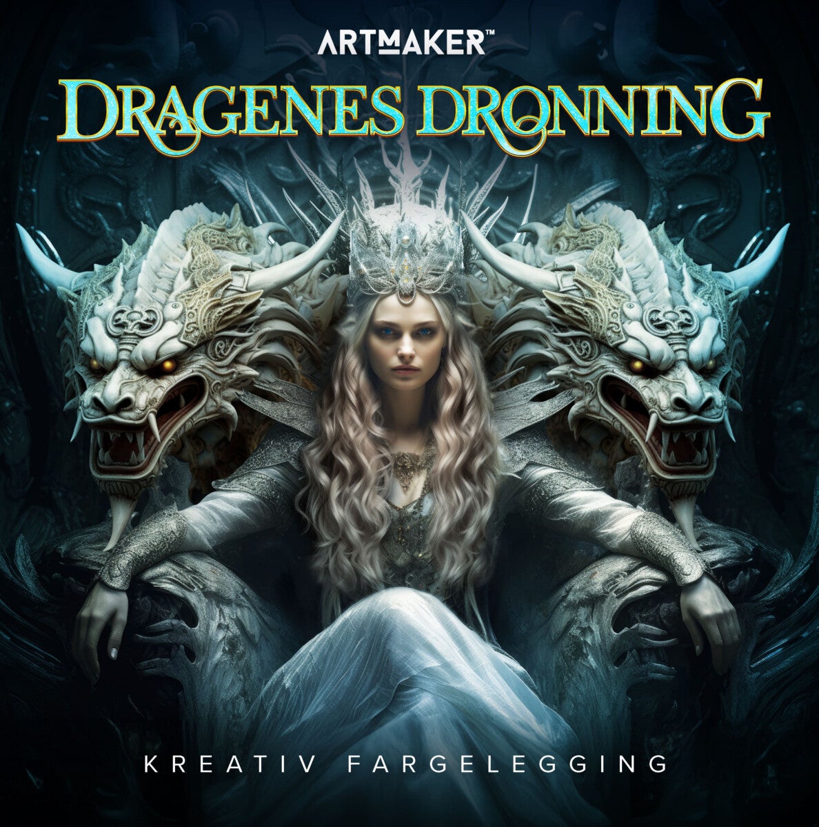 Dragenes dronning - kreativ fargelegging