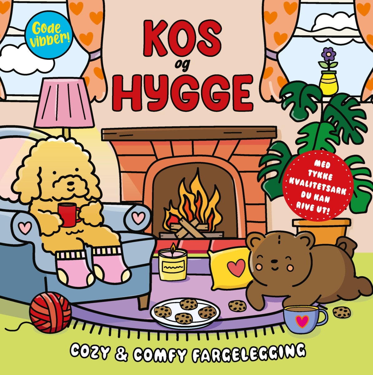 Kos og hygge - cozy & comfy fargelegging