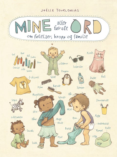 Mine aller første ord om følelser, kropp og famili