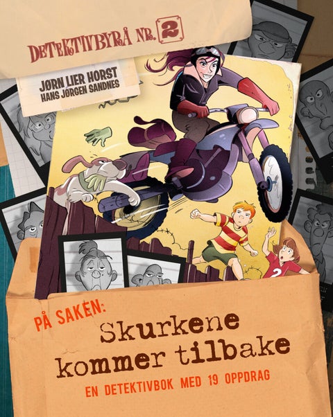 Skurkene kommer tilbake - en detektivbok med 19 oppdrag