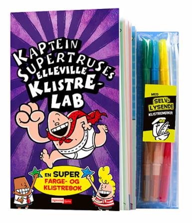 Kaptein Supertruses elleville klistrelab - en super farge- og klistrebok