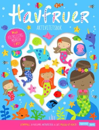 Havfruer aktivitetsbok med filtklistremerker