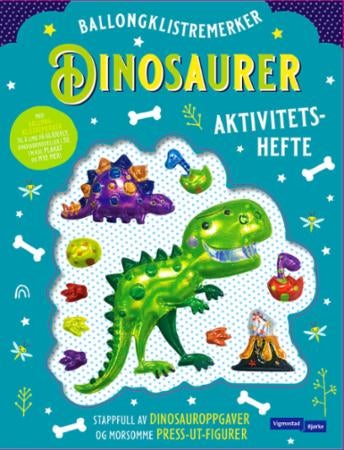 Dinosaurer med ballongklistremerker - aktivitetsbok