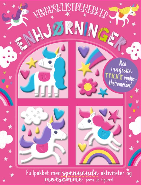 Enhjørninger - vindusklistremerker