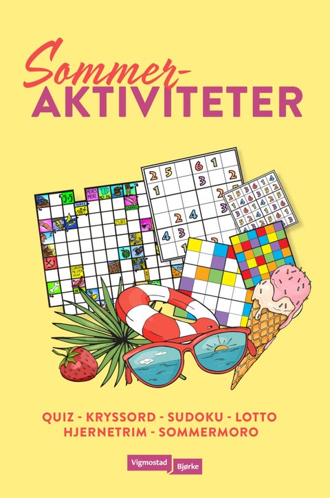 Sommeraktiviteter - quiz - kryssord - sudoku - lotto - hjernetrim - sommermorro