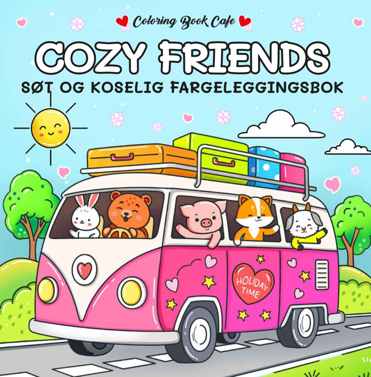 Cozy friends - søt og avslappende fargelegging