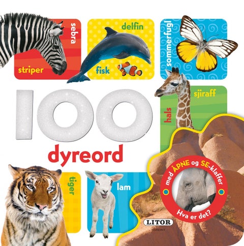 100 dyreord - med åpne og se-klaffer : hva er det?