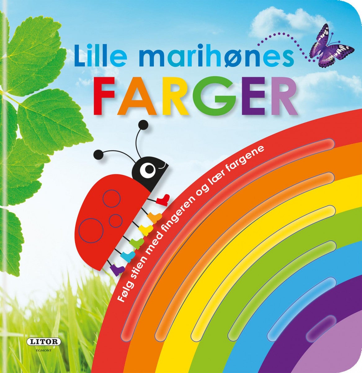 Lille marihønes farger - følg stien med fingeren og lær fargene