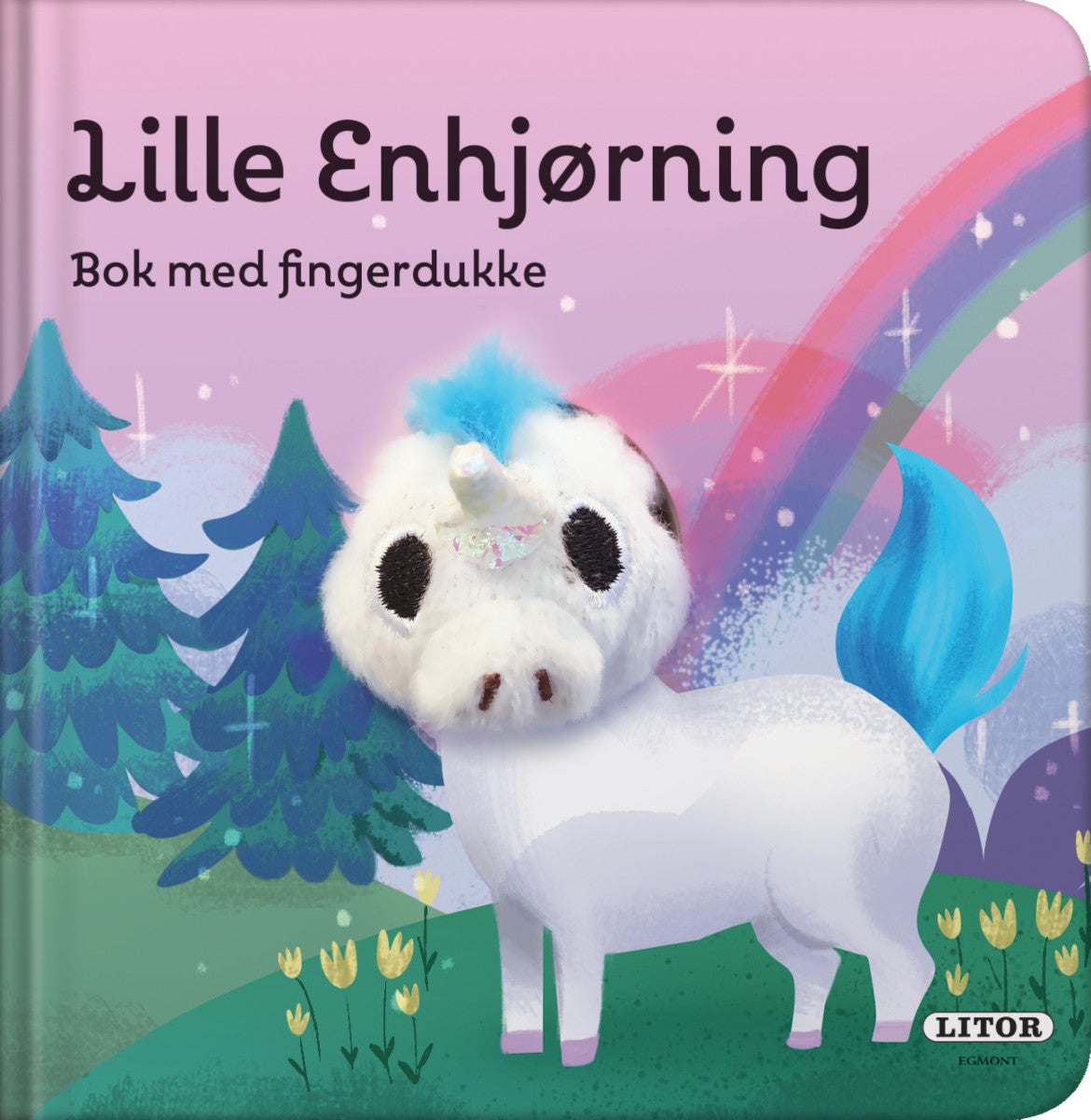 Lille enhjørning - bok med fingerdukke