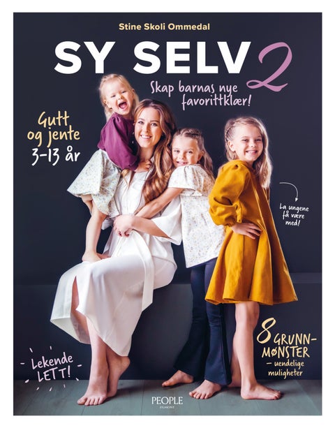 Sy selv 2 - gutt og jente 3-13 år,skap barnas nye favorittklær!