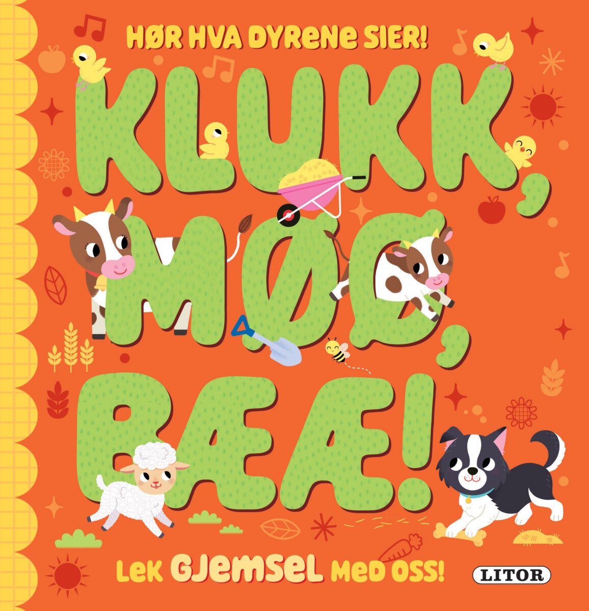 Klukk, møø, bææ! - lek gjemsel med oss!