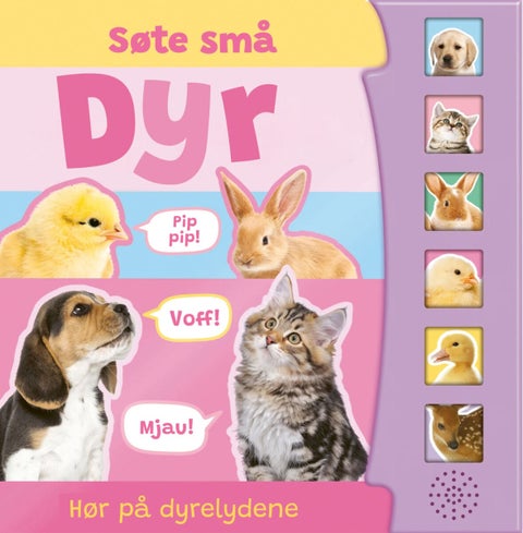Søte små dyr - hør på dyrelydene