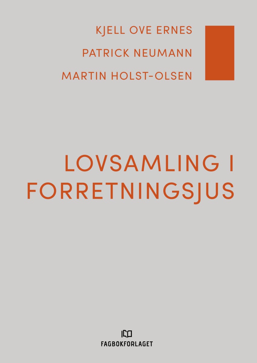 Bilde av Lovsamling I Forretningsjus Av Kjell Ove Ernes, Martin Olsen Holst, Patrick Neumann