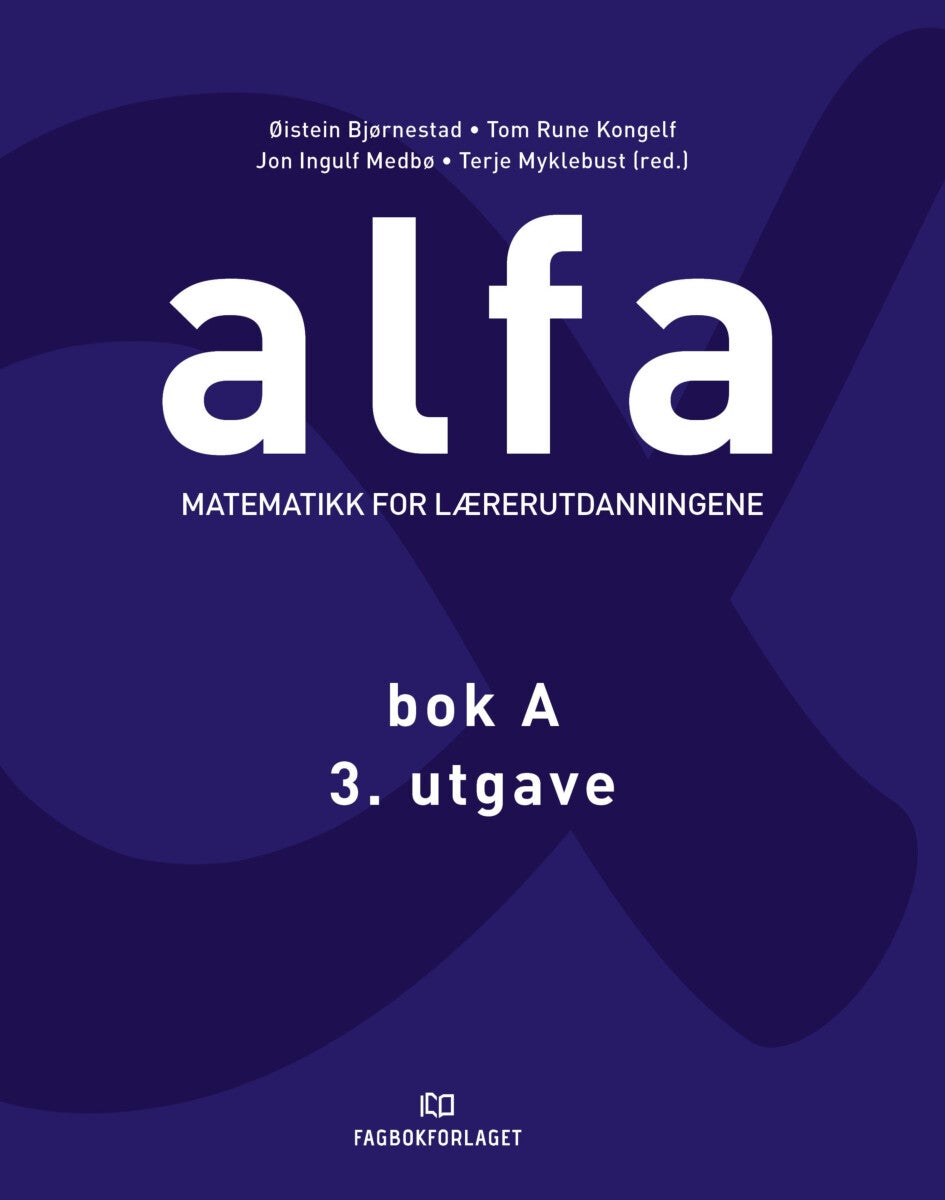 Alfa A - matematikk for grunnskolelærerutdanningene