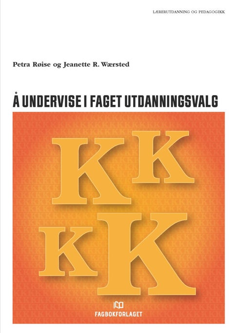 Å undervise i faget utdanningsvalg