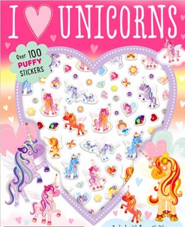 Jeg elsker enhjørninger. Proppfull av morsomme oppgaver, bobleklistremerker og søte trykk ut-figurer - proppfull av morsomme oppgaver, bobleklistremerker og søte trykk ut-figurer av enhjørninger!