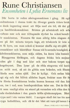 Ensomheten i Lydia Ernemans liv - roman