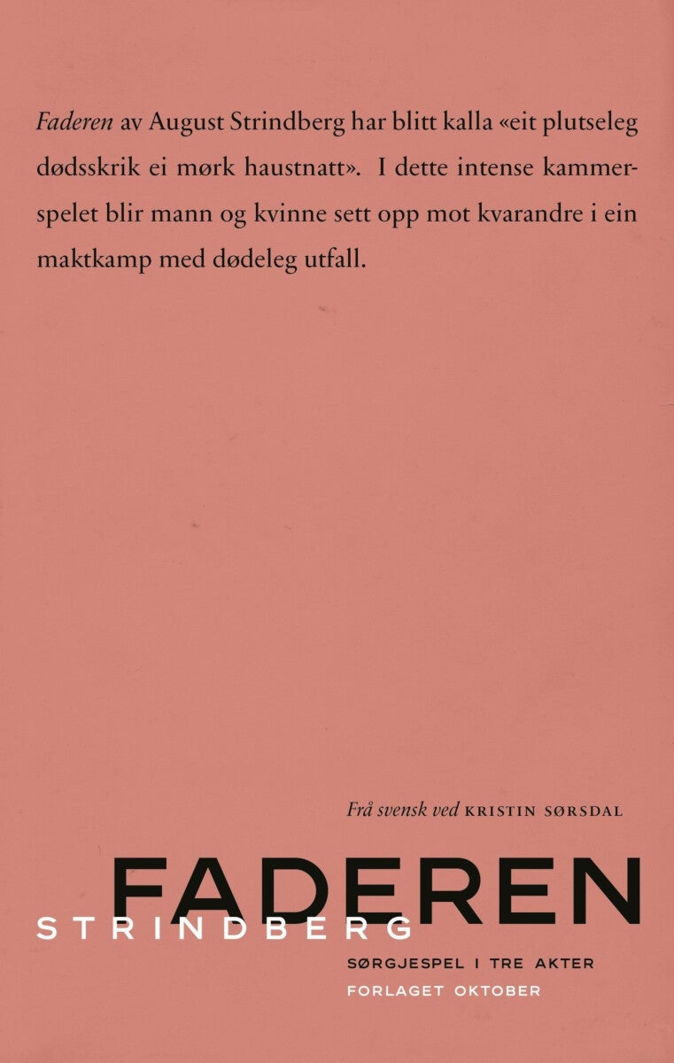 Faderen - sørgjespel i tre akter