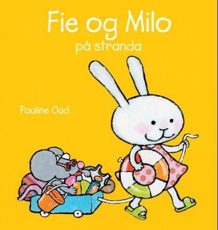 Fie og Milo på stranda