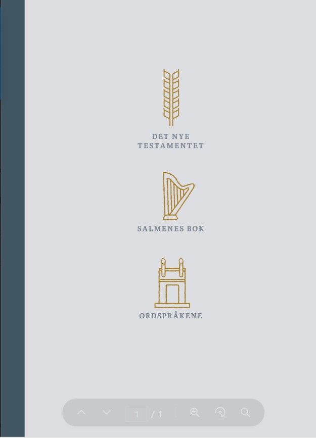Det nye testamentet - med salmene og ordspråkene