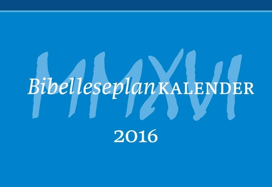 Bibelleseplankalender 2016