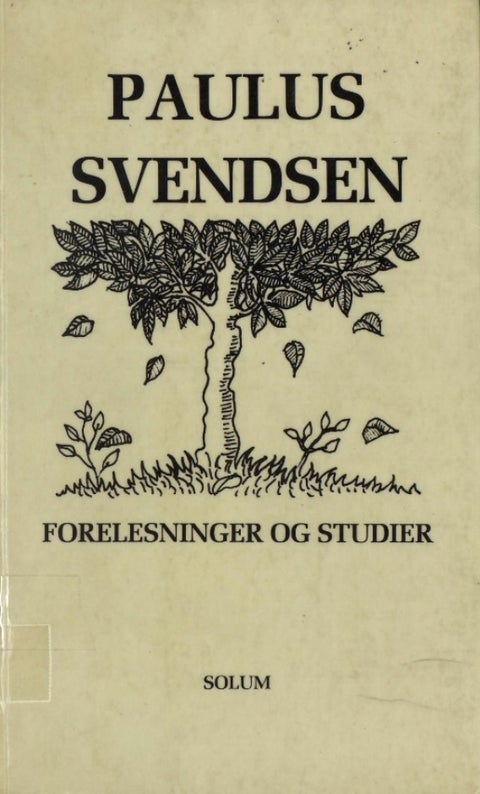 Forelesninger og studier - idehistoriske hovedlinjer og holdepunkter