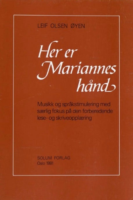 Bilde av Her Er Mariannes Hånd Av Leif Olsen Øyen