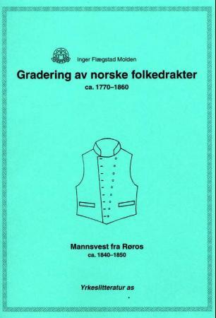 Gradering av norske folkedrakter ca. 1770-1860 - mannsvest fra Røros ca. 1840-1850
