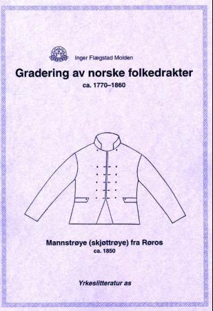 Gradering av norske folkedrakter ca. 1770-1860 - mannstrøye (skjøttrøye) fra Røros ca. 1850