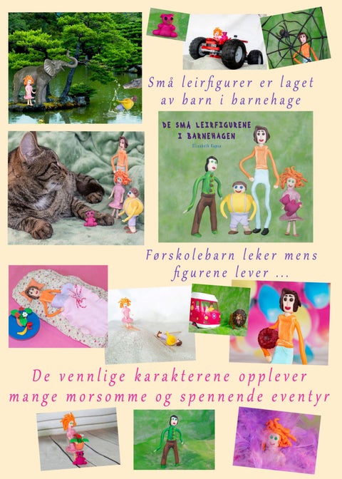 De små leirfigurene i barnehagen
