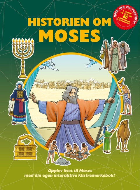 Historien om Moses - opplev livet til Moses med din egen interaktive klistremerkebok!