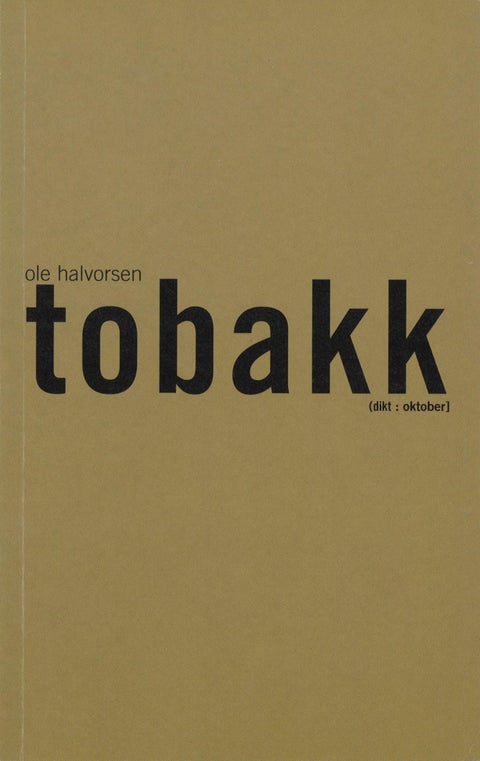 Tobakk - dikt
