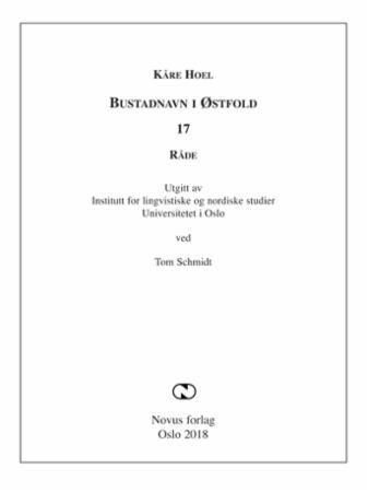 Bustadnavn i Østfold - 17 : Råde