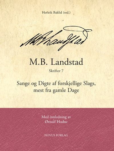 Sange og digte af forskjellige slags, mest fra gamle dage