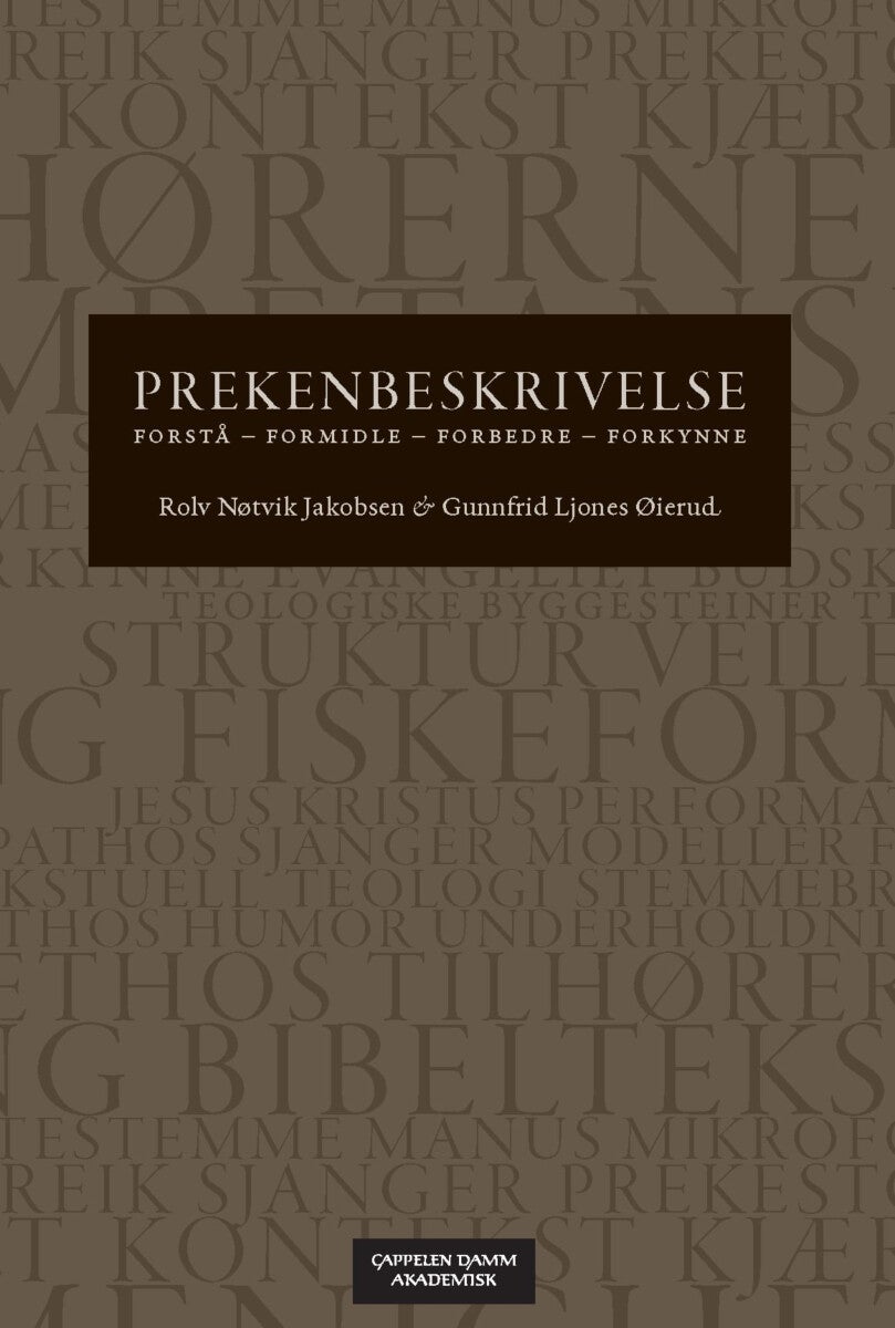 Prekenbeskrivelse - forstå, formidle, forbedre, forkynne