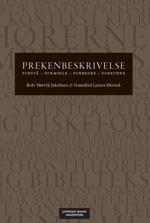 Prekenbeskrivelse - forstå, formidle, forbedre, forkynne